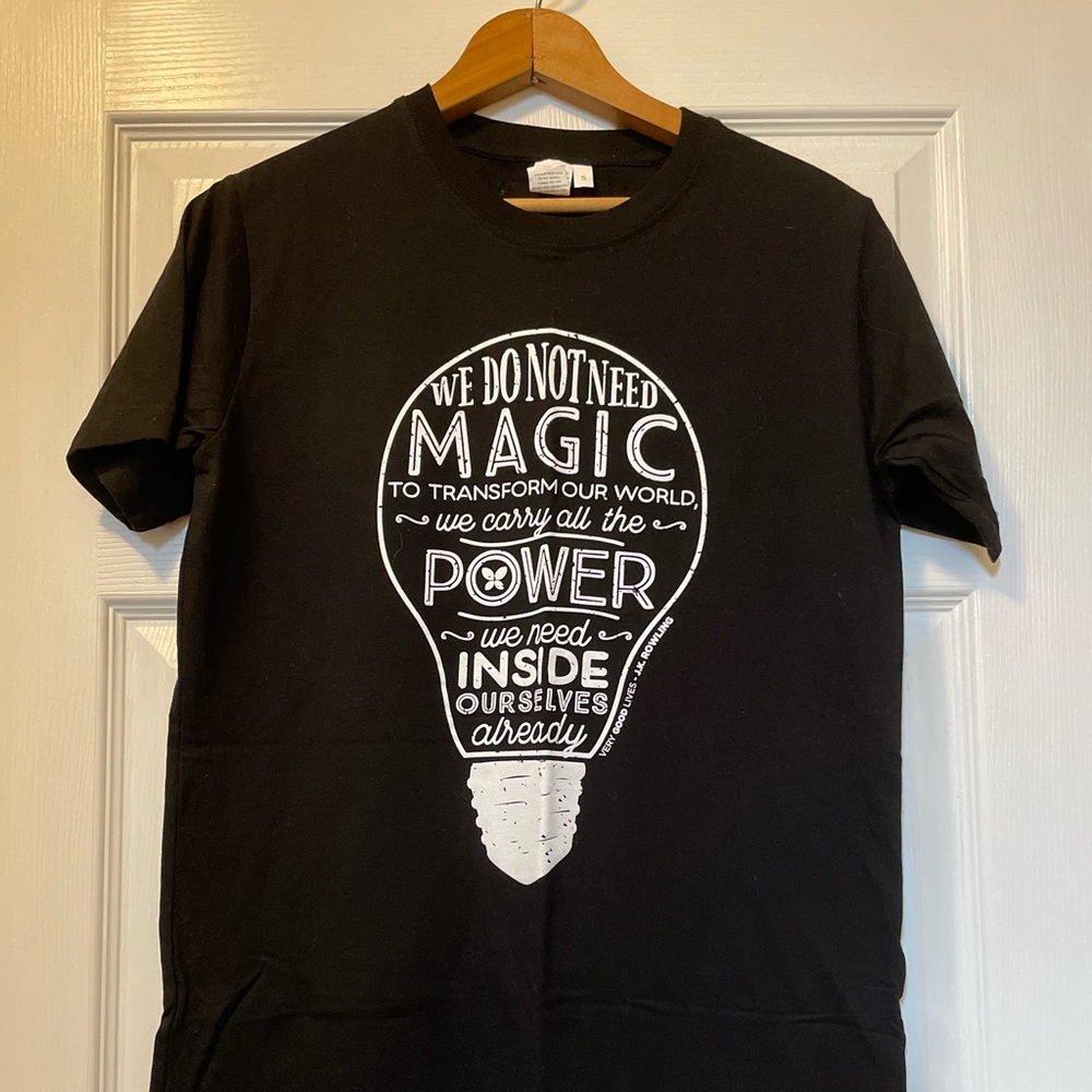 Rare limited edition Lomus charity Harry Potter Lightbulb T-shirt.